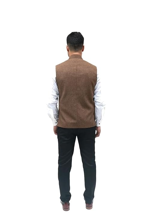 Adam In Style - Luxe Jacquard Nehru Waist Coat/Formal/Party/Wedding/Engagement Wear view 2