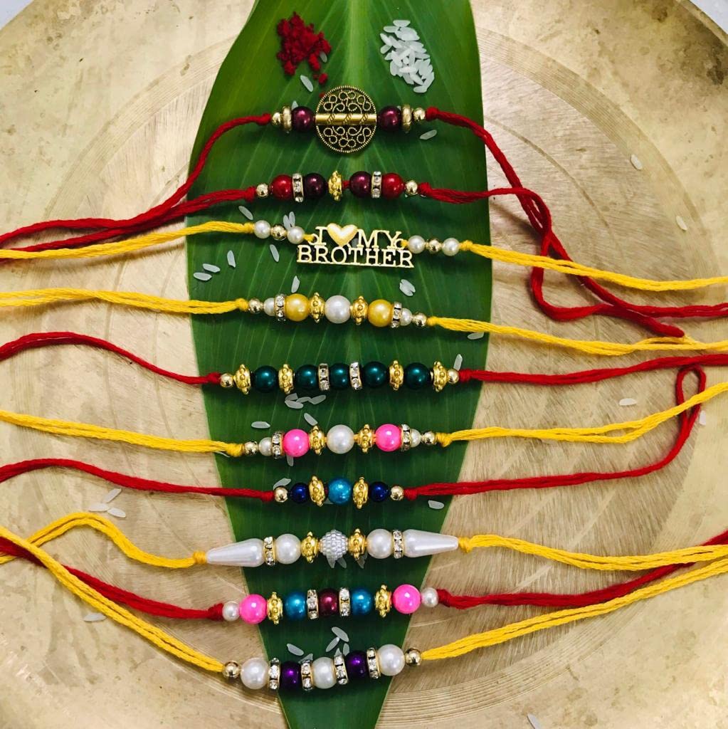The brown box Rakhi Making Material or Rakhi Making kit DIY Kit Craft Kit Art and Craft Kit view 2
