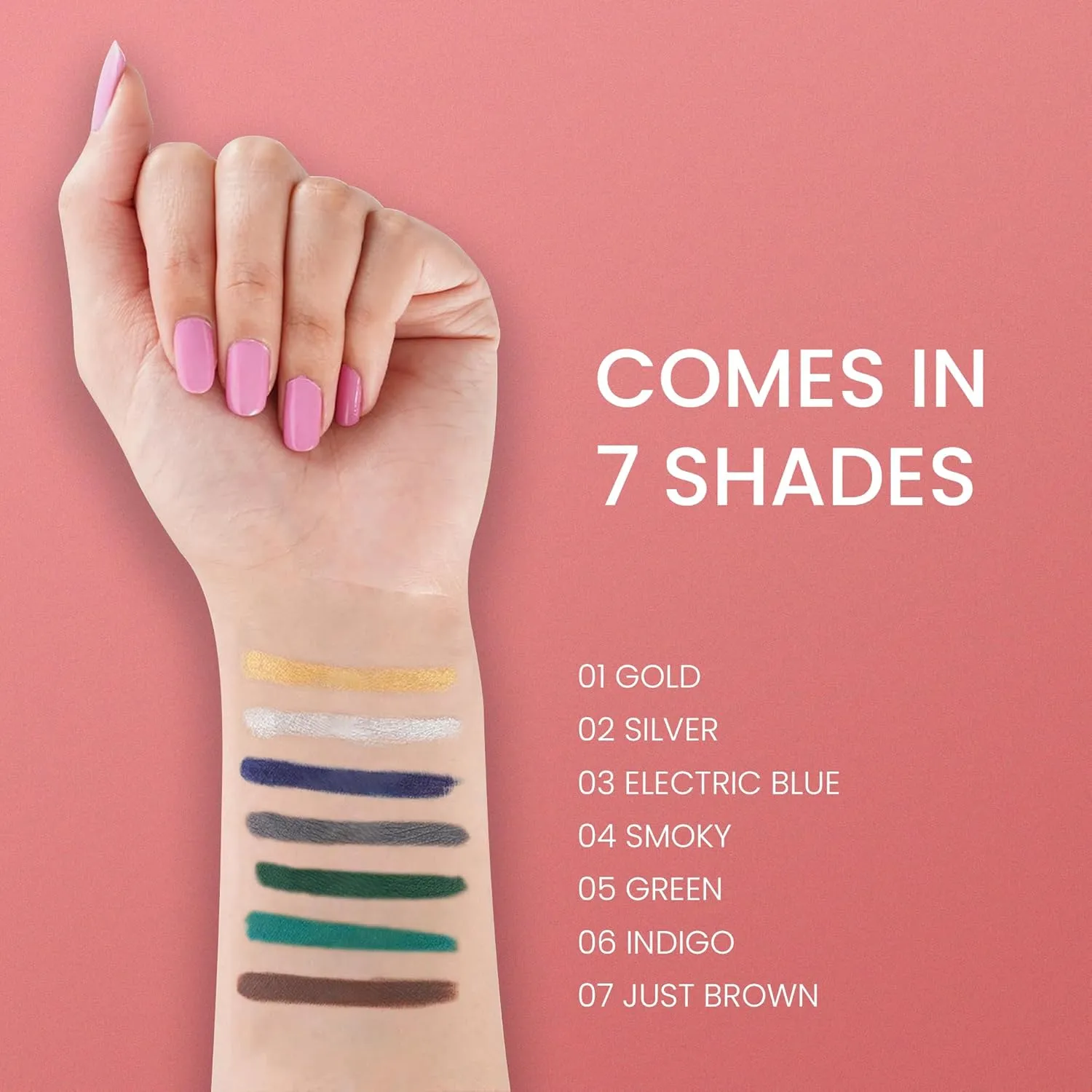Seven Seas Double Intense Non Transfer Gel Kajal Longwear Eye Pencil | Long Stay | Smooth One Stroke Application | Intense Color Pay Off | Soft Blendable Formula | Smudge Proof | Water Proof (Green) view 2