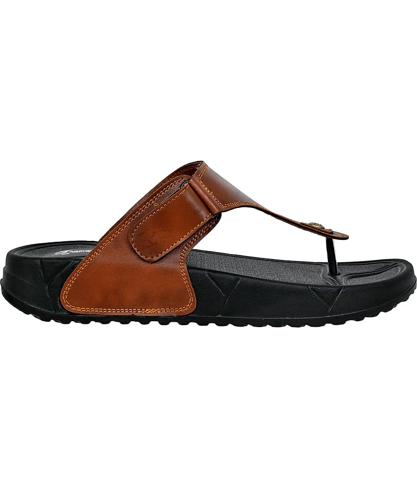 Cozy Wear Tan Men's Thong Flip Flop view 2