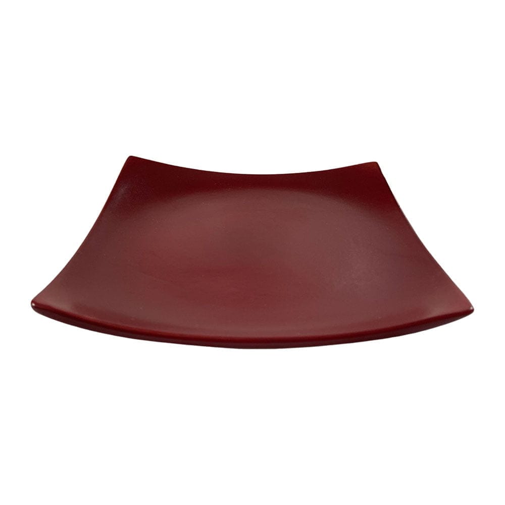 Ceramic Dining Matte Maroon Square Ceramic Quarter Plates- Set of 4 view 2