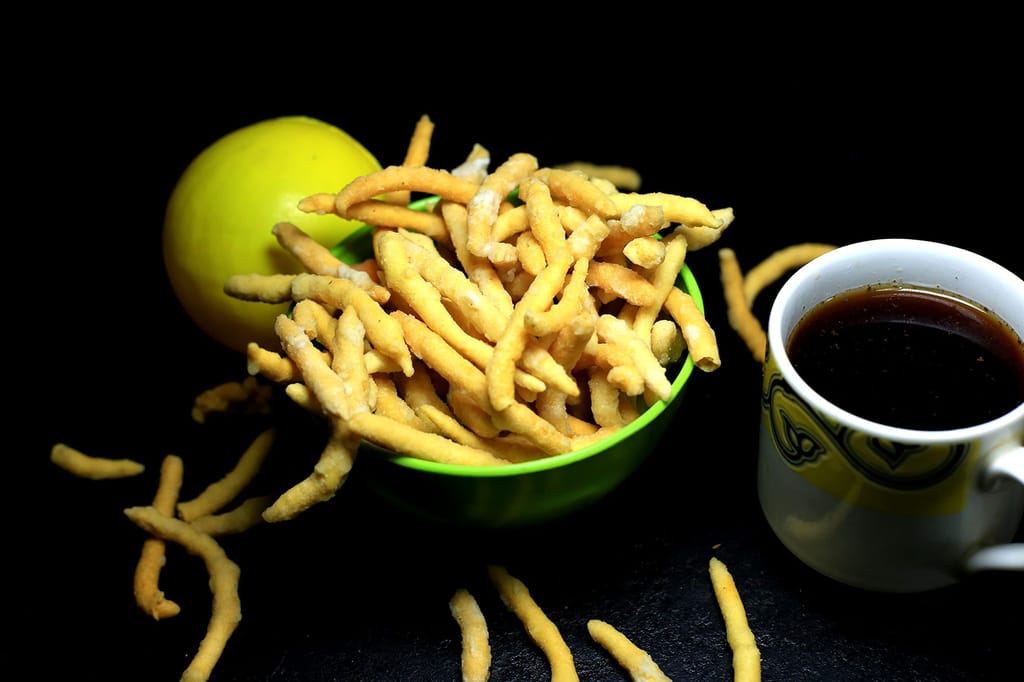 CRUNCHIZZ MADHURASEVA I Sweet Sev, Crunchy, Authentic Kerala Snack I No Artificial Additives I Perfect Tea-Time Bites I Pack of One (300 Grams) view 2