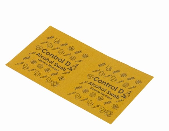 Control D 100 Sterile Alcohol Swabs Antiseptic Prep Wipes Pads view 2