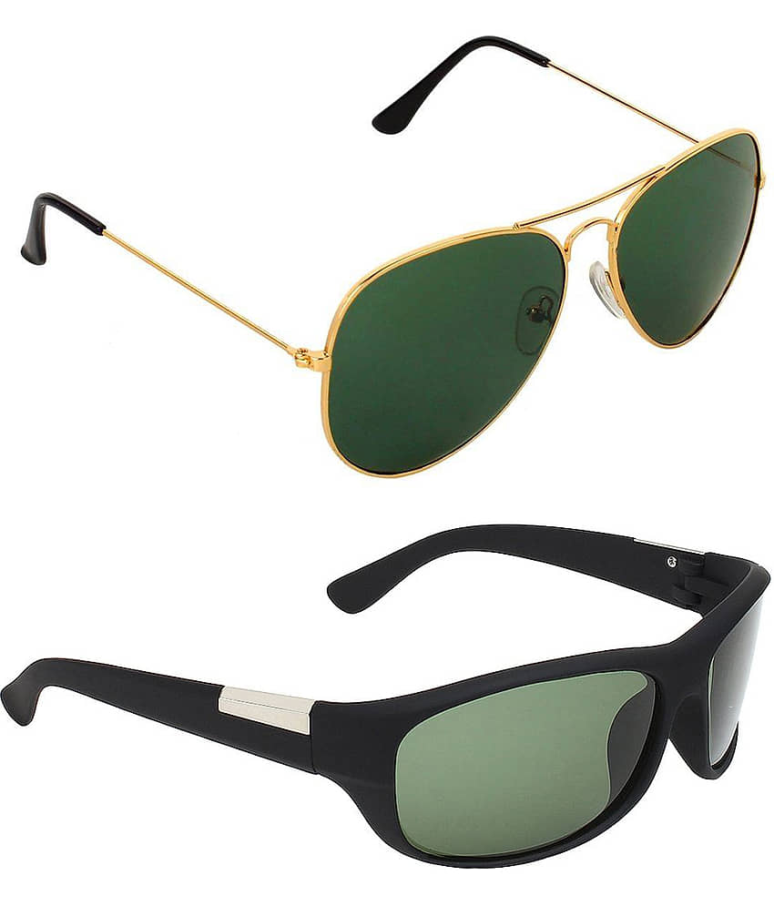 Kanny Devis - Black Wrap Around Sunglasses ( Pack of 2 ) view 2