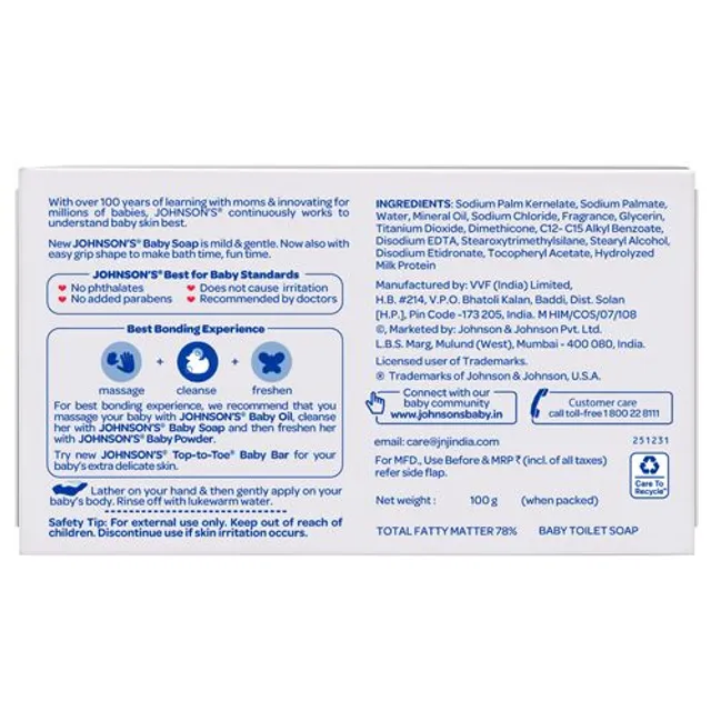 Johnson's Baby Soap 100 Gms view 2