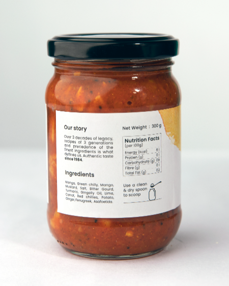 Bhogarajus Mixed Vegetable Pickle - 300 grams (Food Grade Pouch) view 2