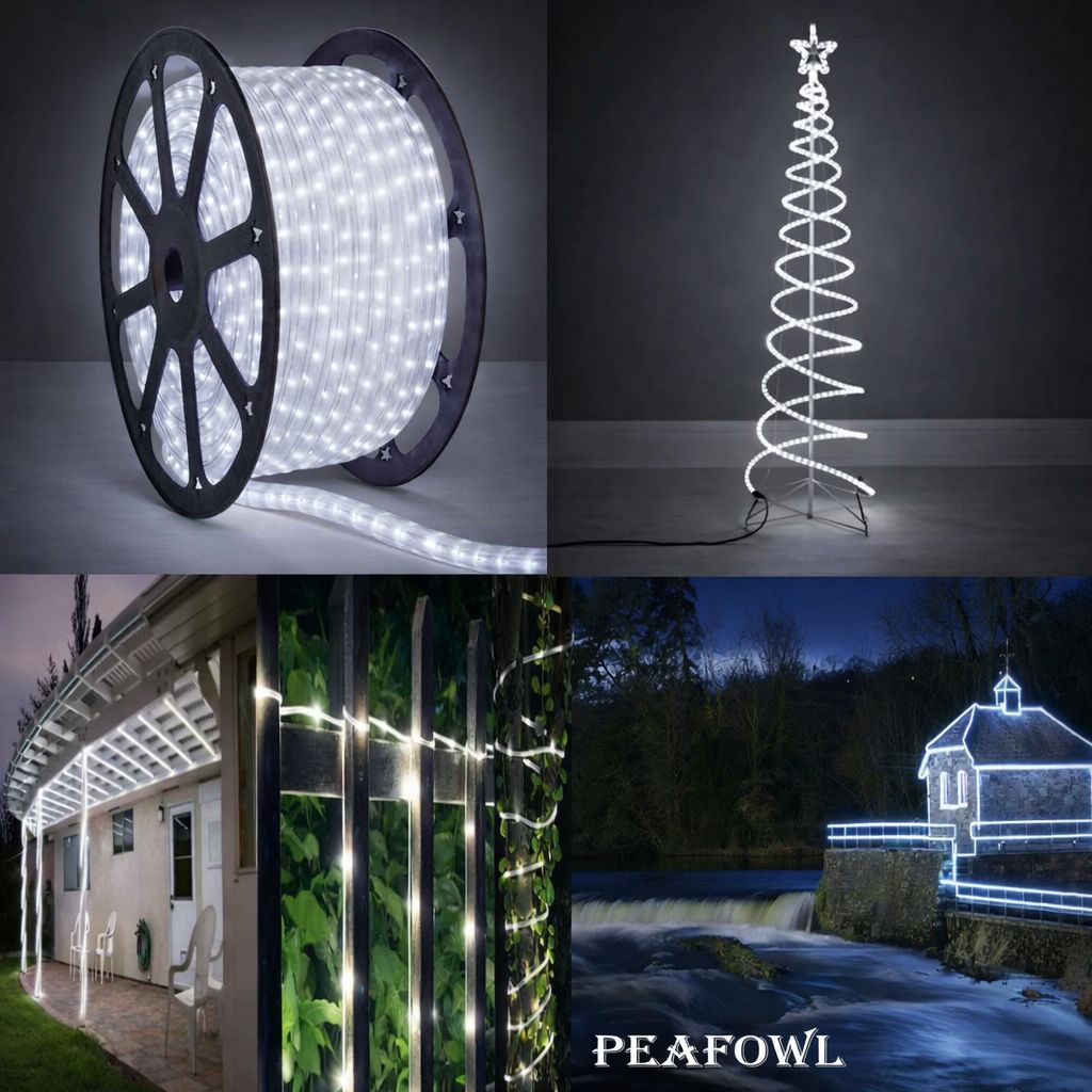SPARKWORLD Waterproof LED Rope Light Bright White Decorative Lighting for Festivals, Events, Indoor & Outdoor Home Decoration (Pack of 1) | Size: 30 M view 2