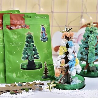 (Pack of 1) Christmas & New Year Magic Growing Tree - Gift Set, Kids, Office & Home Decor view 2