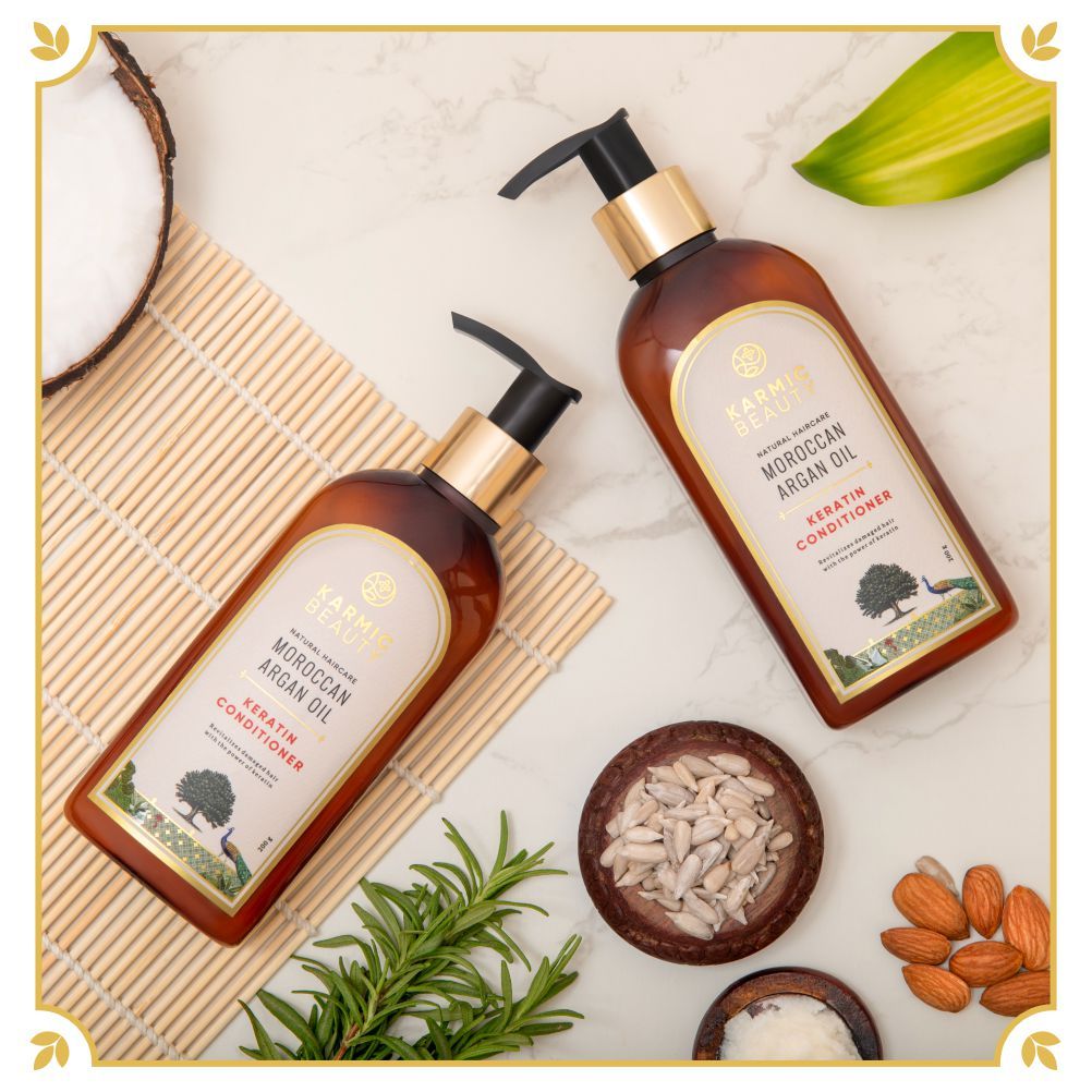 Organic Moroccan Argan Oil & Keratin Hair Conditioner view 2