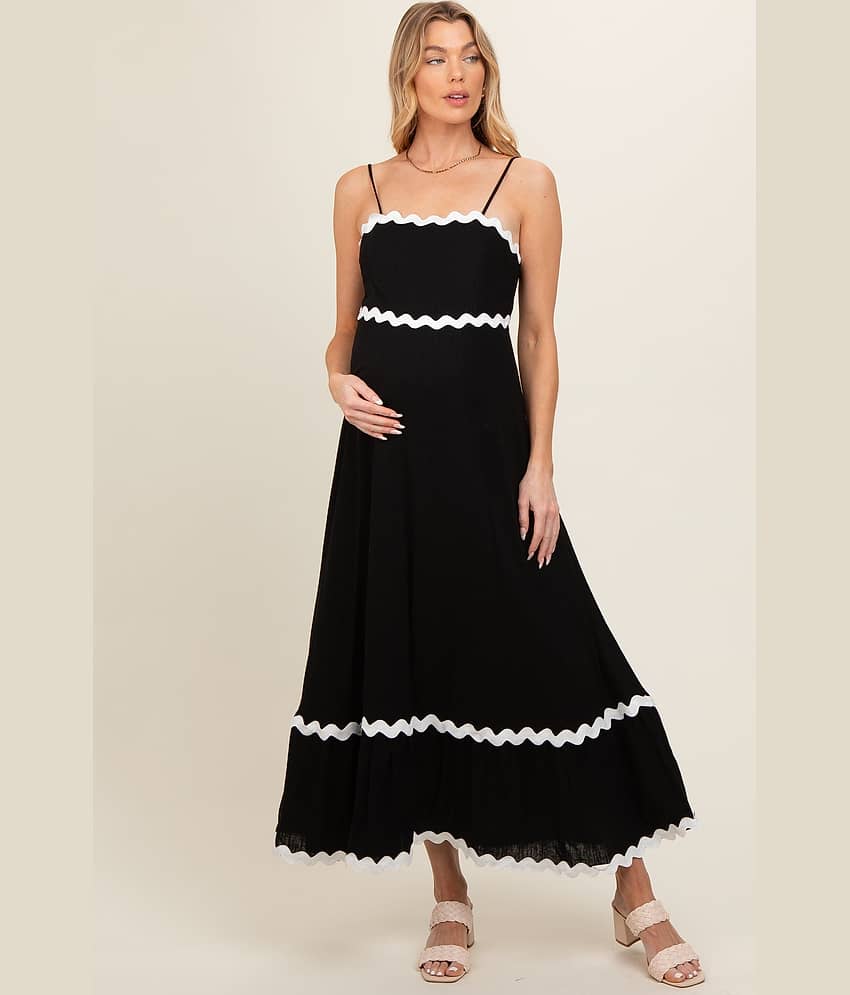 Sheetal associates Women Cotton Fit & Flare Dress ( Black ) view 2