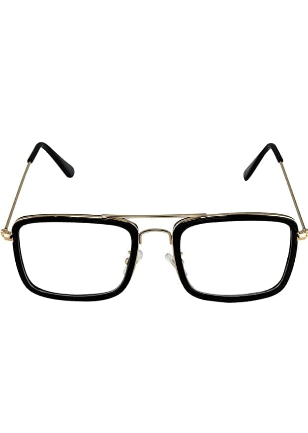 Jodykoes Premium Tony Stark Style Frame Eyewear Eyeglasses Spectacle (Gold) view 2