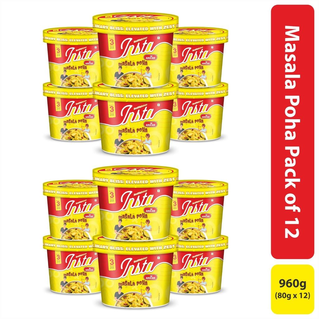 INSTA AHAAR Ready-to-Eat Cuppa Poha, Instant Healthy High Energy Breakfast and Snack view 2