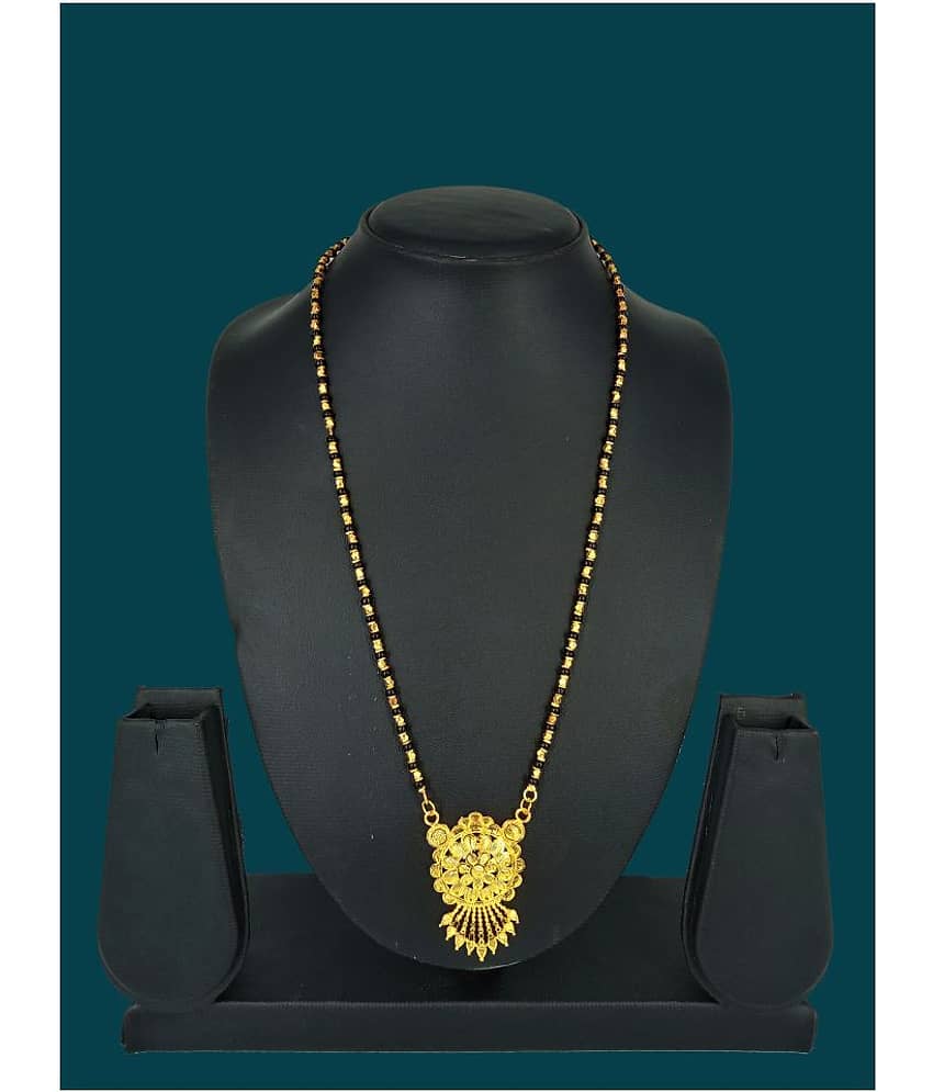 SHANKHRAJ MALL GOLD PLATED FANCY NEW MANGALSUTRA-100296 view 2
