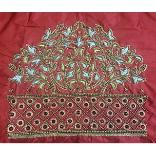 OMSAIFAB Cotton Silk Self Design Blouse Material view 2