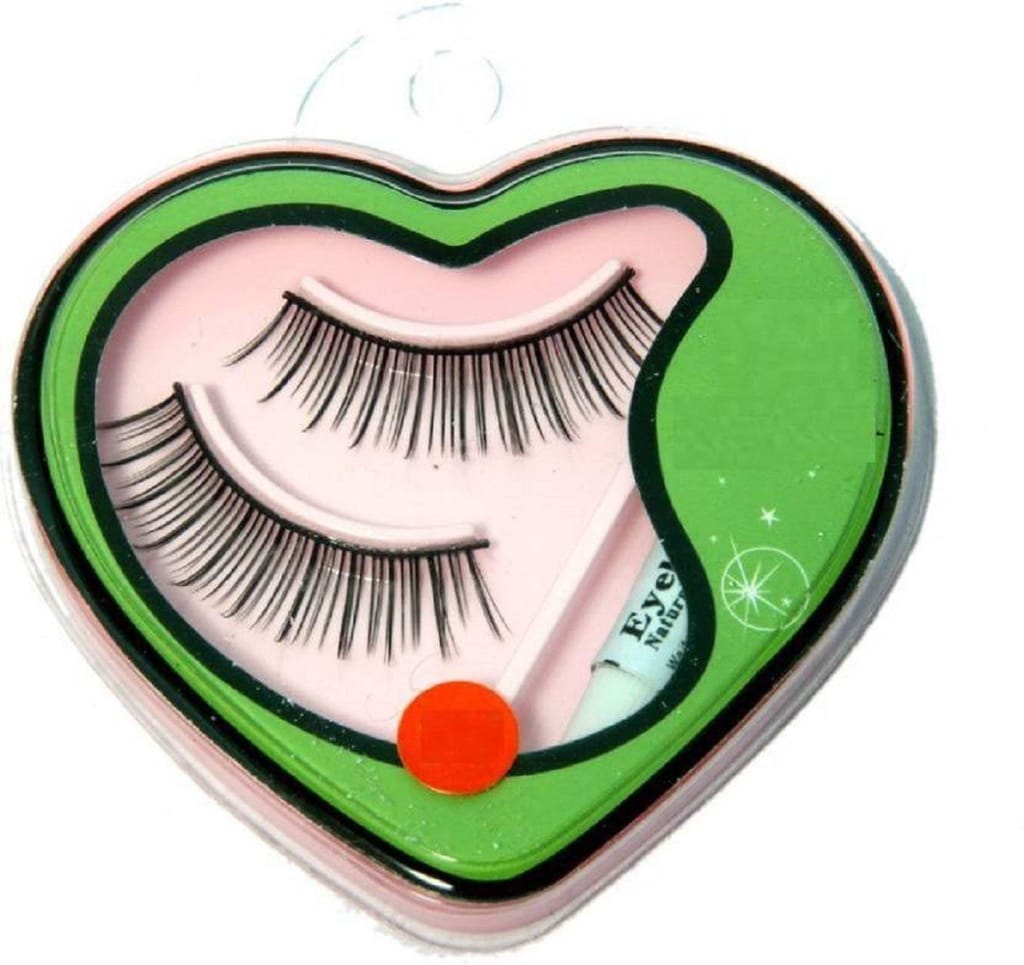 Elecsera Black Long False Eyelashes With Glue for Pretty Eye Makeup Combo Pack Of 4 view 2