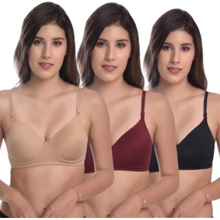Unicorn Padded Bra(Pack of 3),MULTICOLOR