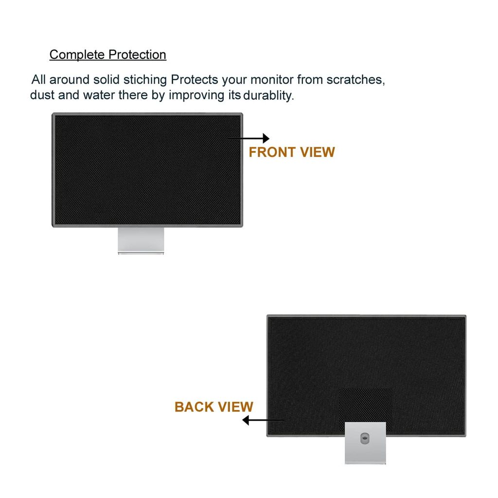 PalaP Super Premium Dust Proof Monitor Cover for DELL All in ONE Desktop 27 inches (Black) view 2