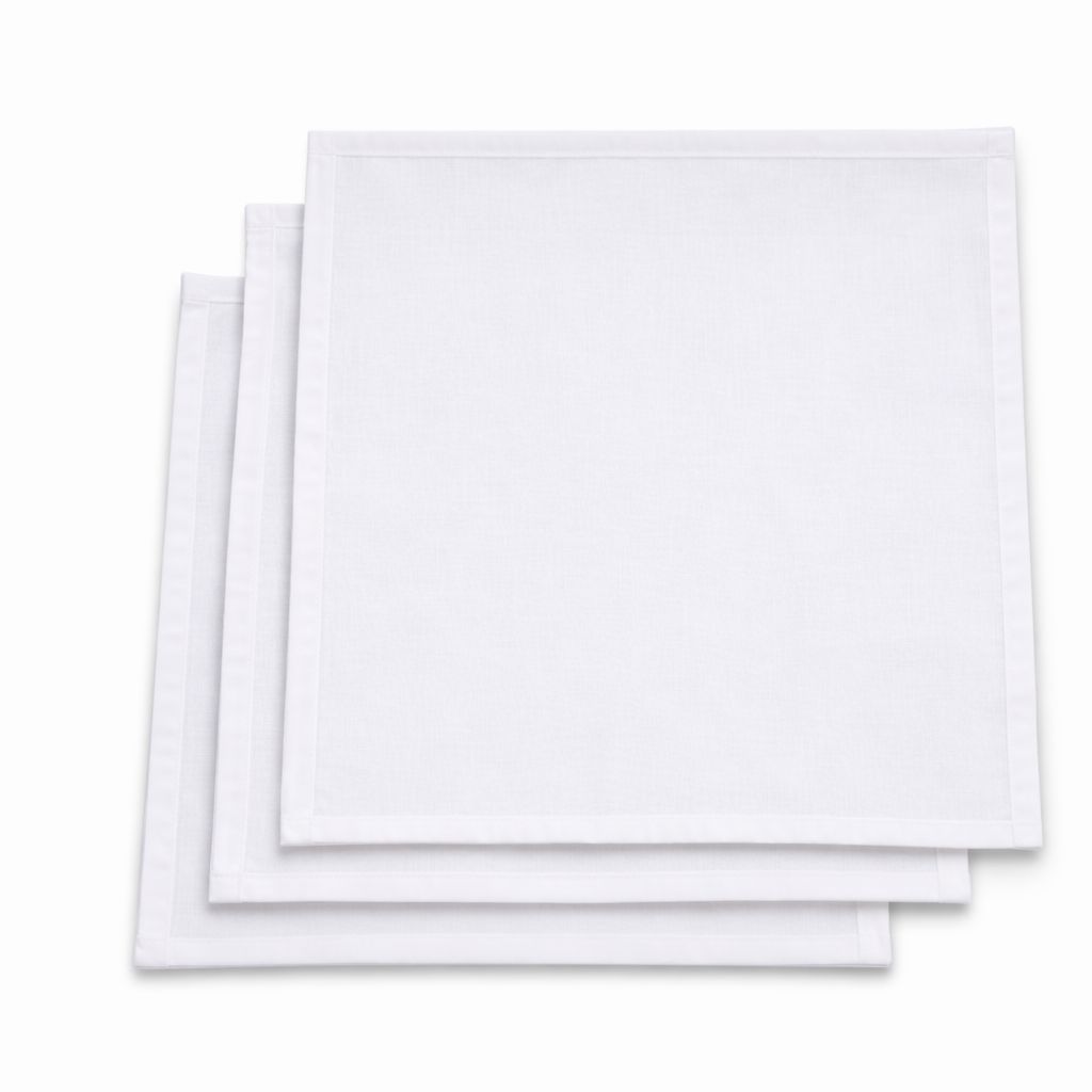 Premium White Cotton Rumal view 2