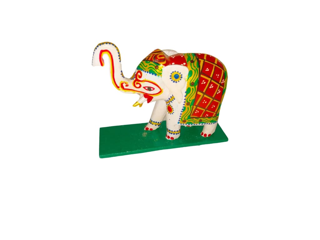 Kondapalli Handicrafts Wooden Elephant Show Piece view 2