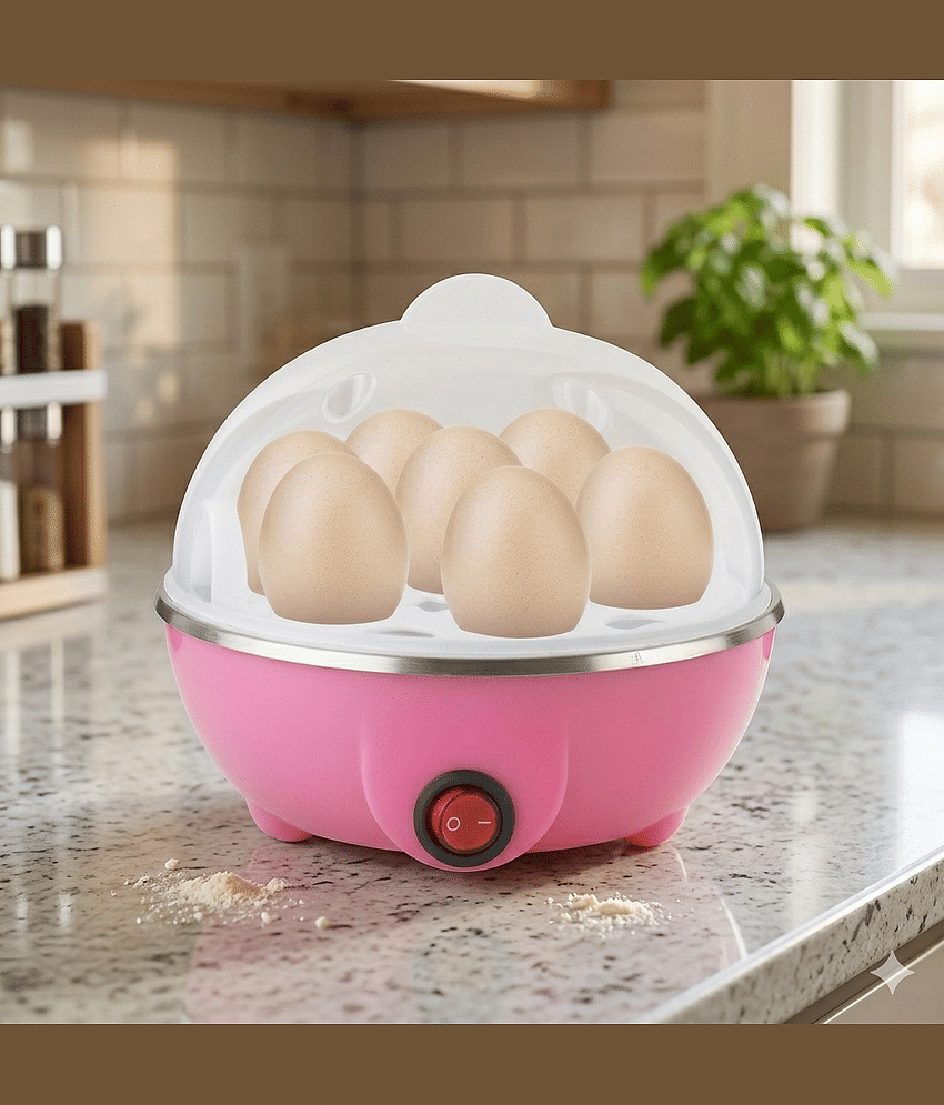 Electric Egg Boiler, Egg Poacher for Steaming, Cooking, Boiling & Frying, Egg Cooker (Blue, Multicolor, 7 Eggs) view 2