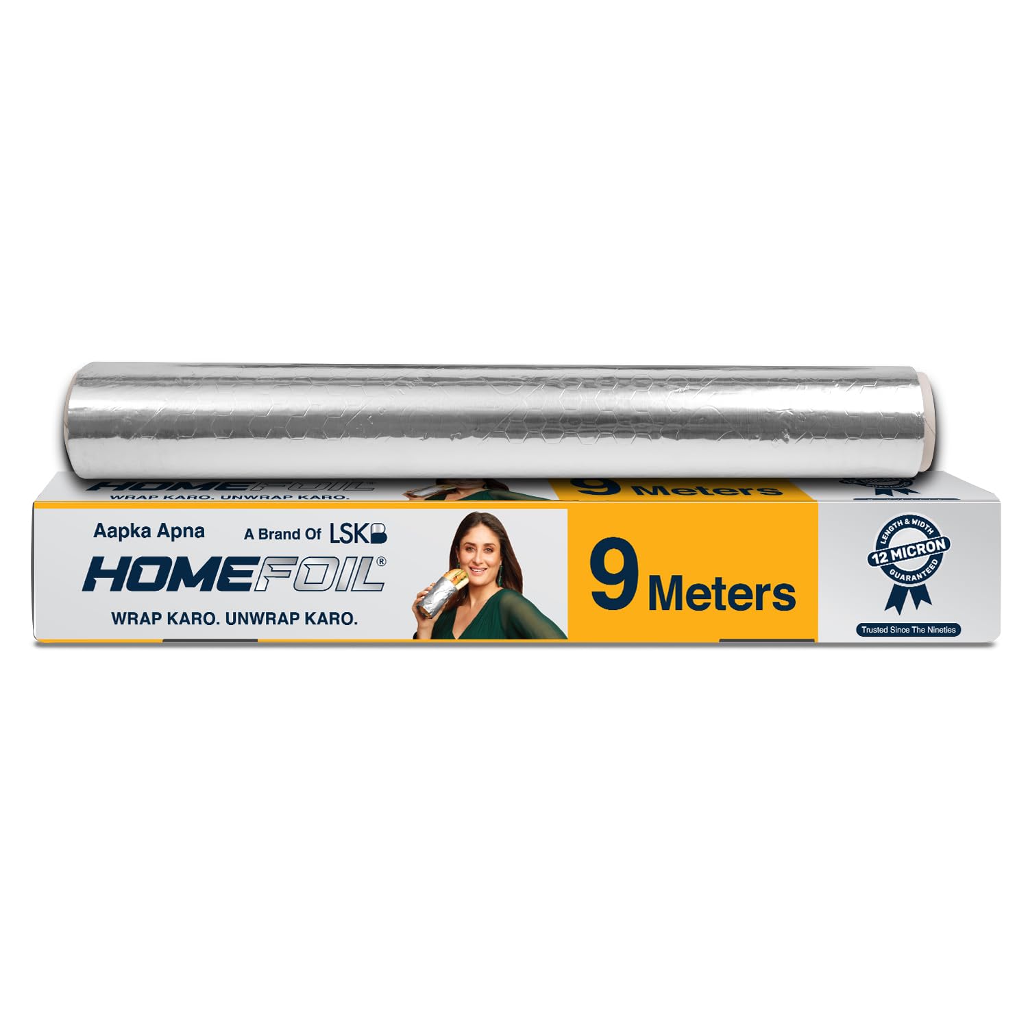 HOMEFOIL 9 Meter Silver Embossed Alum Foil