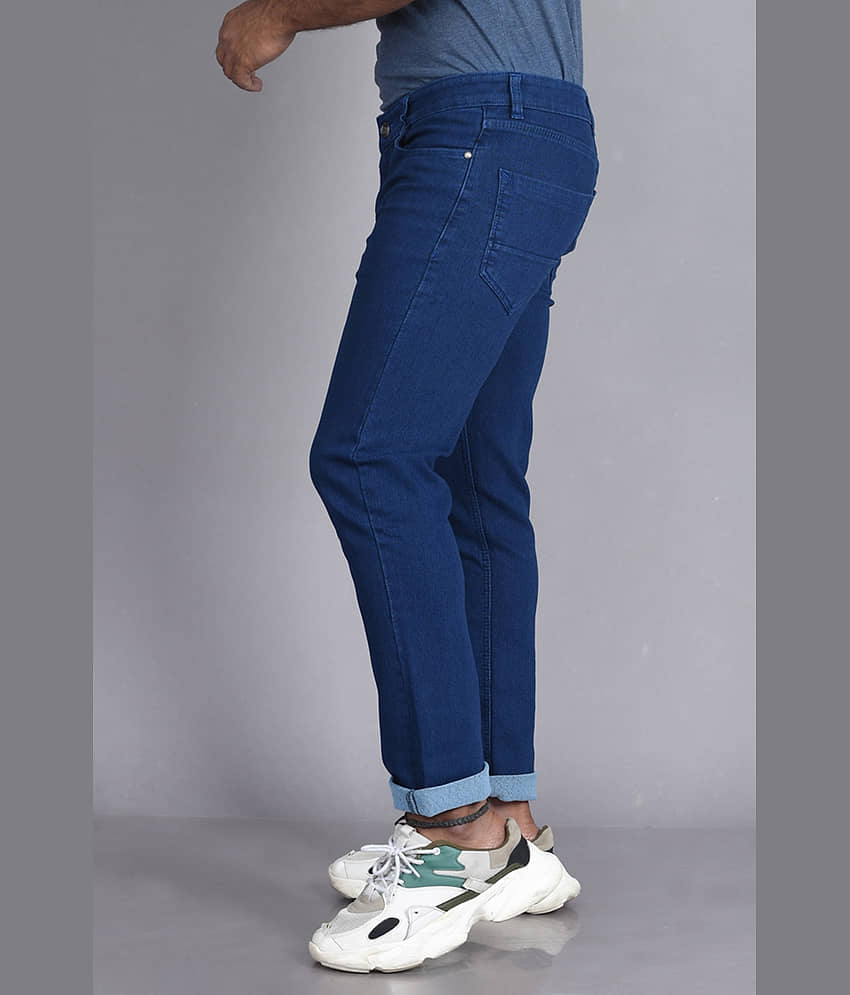 Aflash Slim Fit Basic Men's Jeans - Blue ( Pack of 1 ) view 2