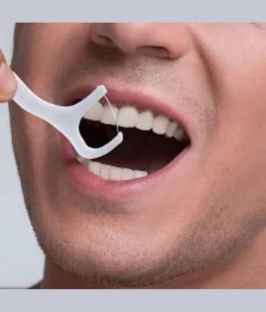3-in-1 Premium Dental Floss Picks | Shred-Resistant Flosser & Toothpick Set | 30 PCS view 2