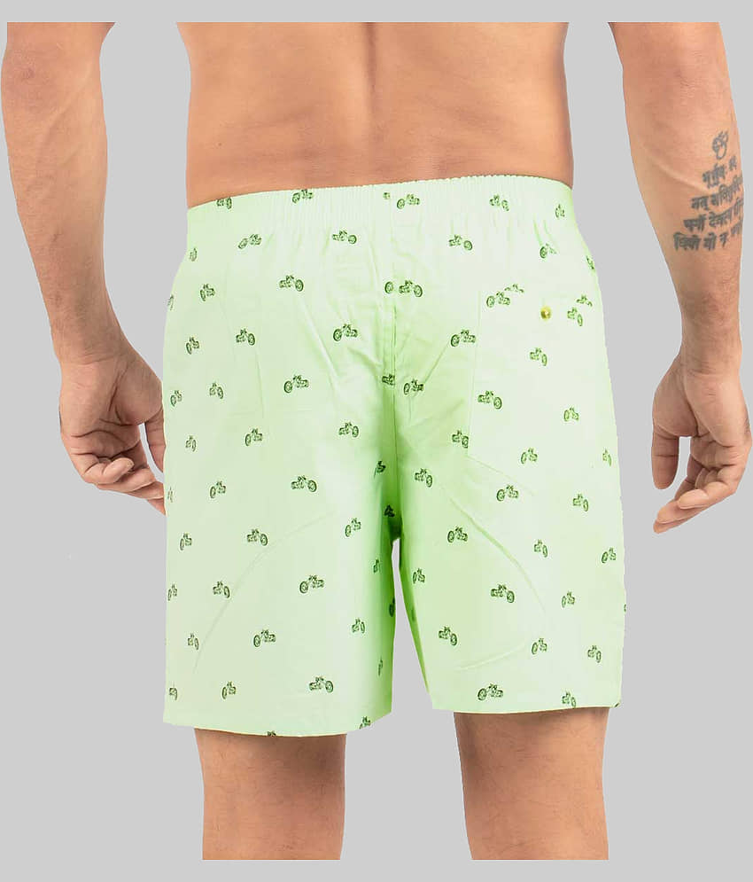 Supersquad Pack of 1 Cotton Boxers For Men's ( Sky Blue ) view 2
