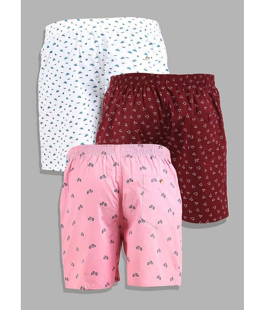 Supersquad Pack of 3 Cotton Boxers For Men's ( Assorted 5 ) view 2