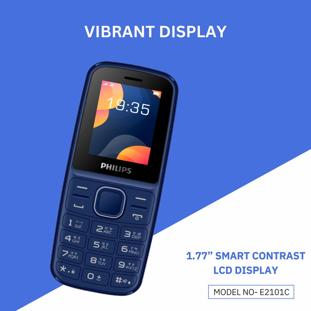 Philips E2101C Keypad Mobile Phone view 2