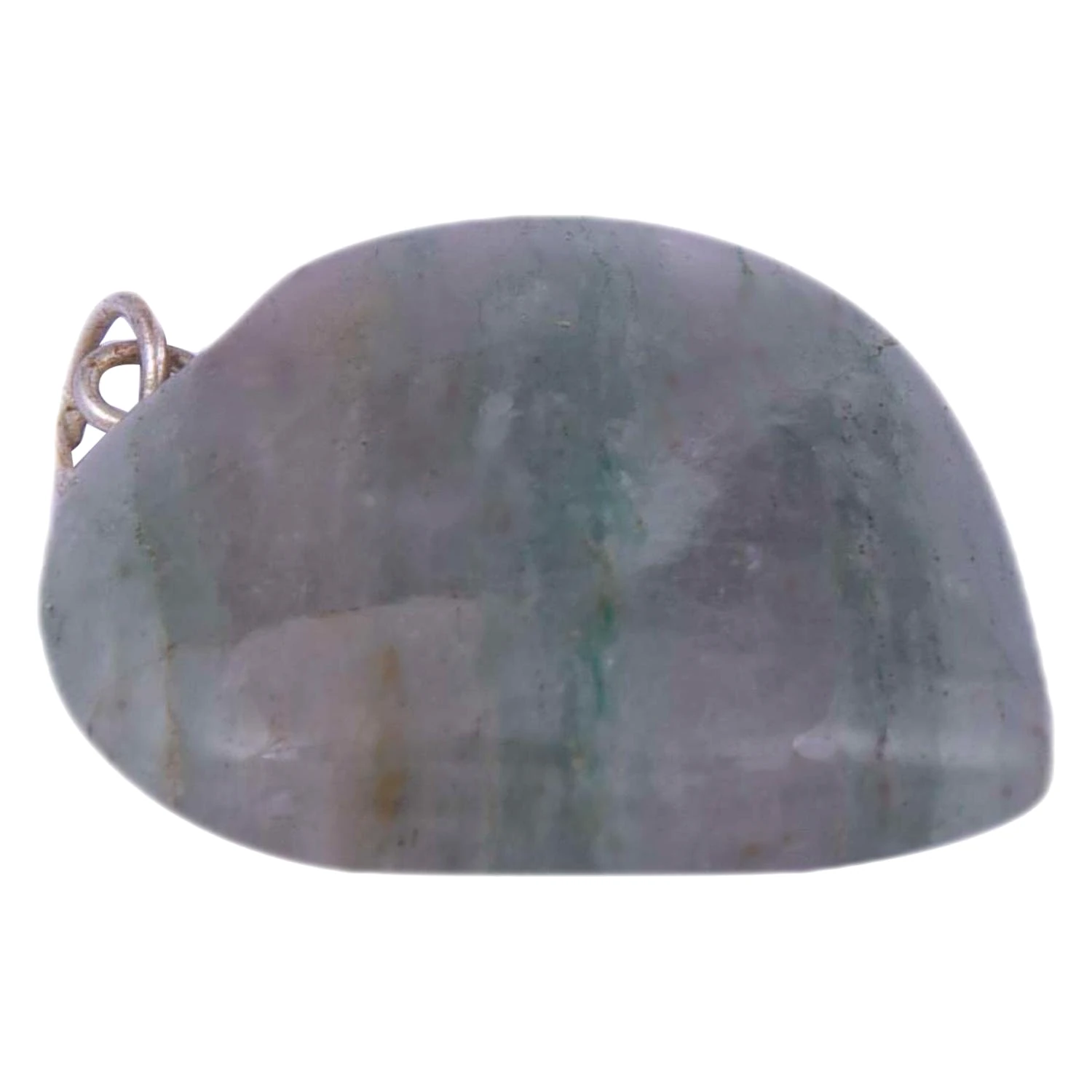 Krishna Impex Semi Precious Stone Grey Aventurine Heart Pendant For Men And Women(KI_24) by Krishna Impex view 2