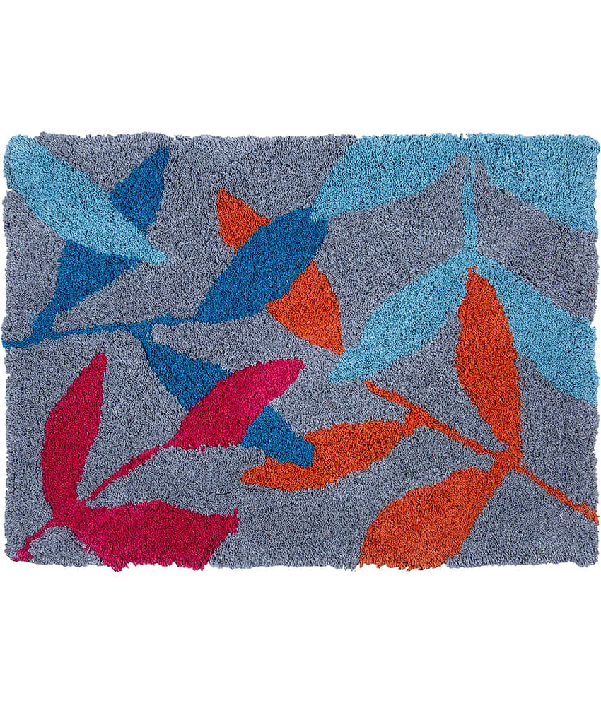 Aazeem Antiskid Cotton Door Mat ( 60 X 40 cm ) Single Magenta view 2