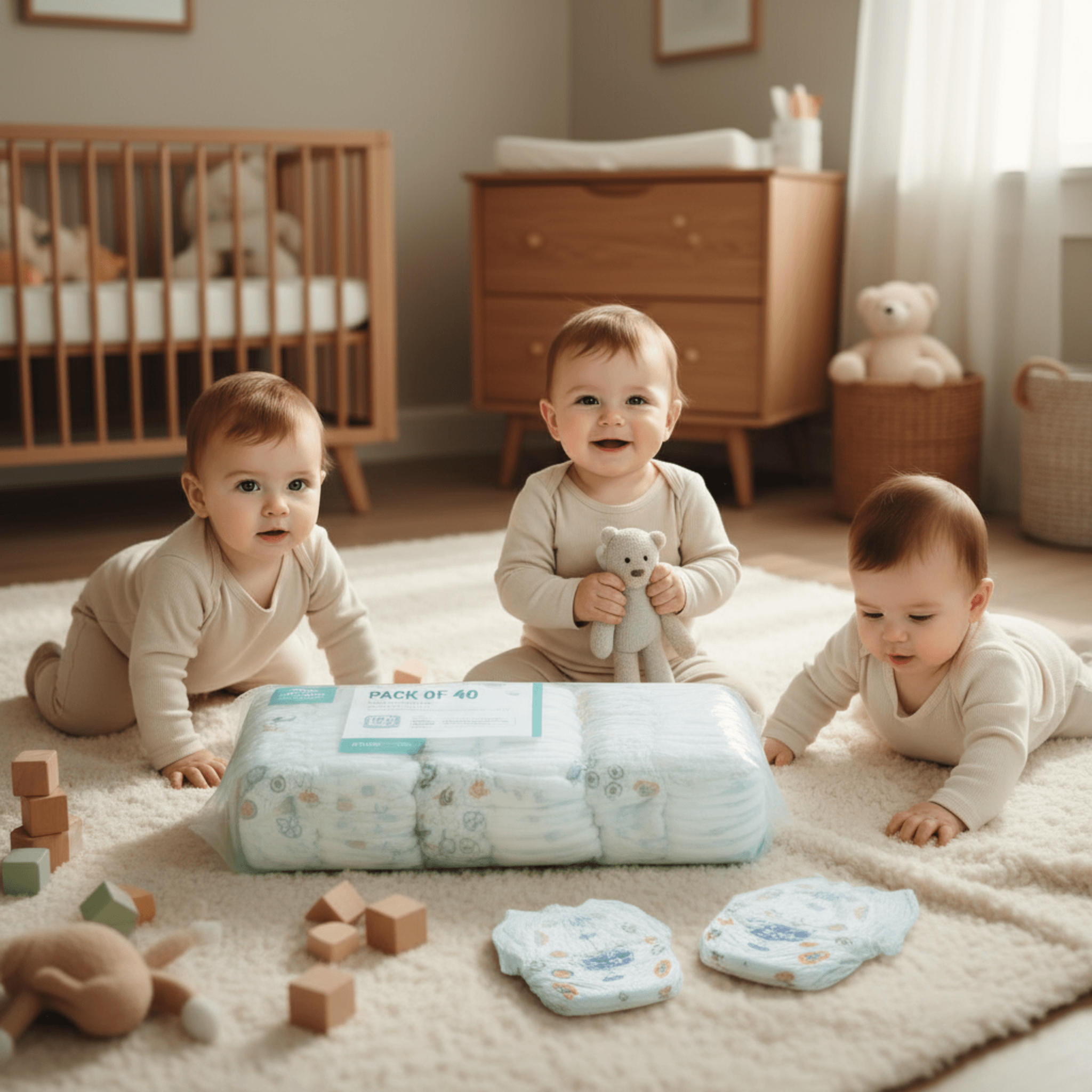 Baby Diapers – Gentle & Ultra-Soft 40pcs | THE GIR FARMER