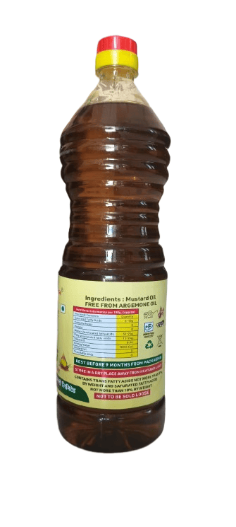 Buy Jind Kisan Jan Nirman Producer Co. Ltd Mustard Oil (Jind Kisan Tel), 1L Online at Best Price in India - BigBasket view 2