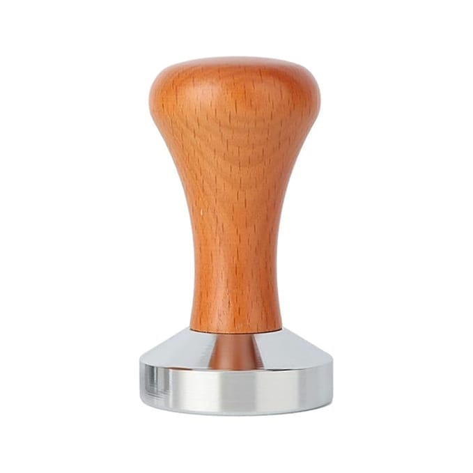 The Bean Co Roasters Home Barista Kit – 58mm Coffee Tamper-Wooden Handle, Coffee Needle Distributer, Dosing Ring, Portafilter Cleaning Brush & Silicone Tamper Mat-21×15cm Espresso Machine Accessories | Combo Pack view 2