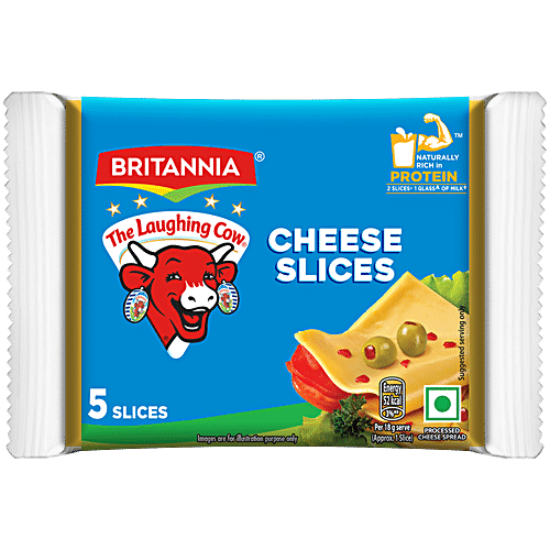 Britannia Cheese Slices Plain 100Gm
