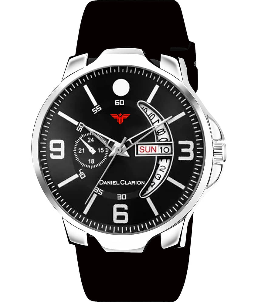 Daniel Clarion Black Silicon Analog Men's Watch view 2