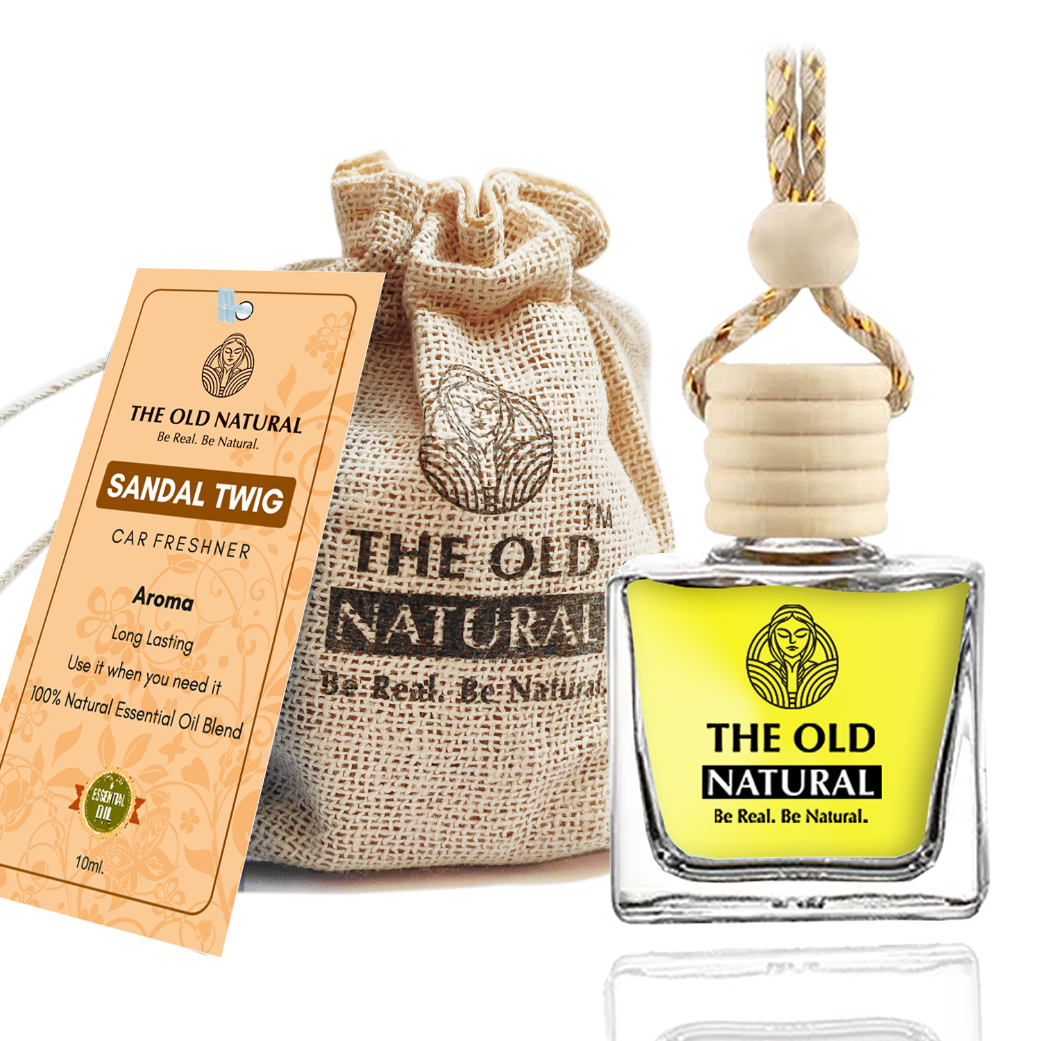 The Old Natural Sandal Twig Car Air Freshener view 2