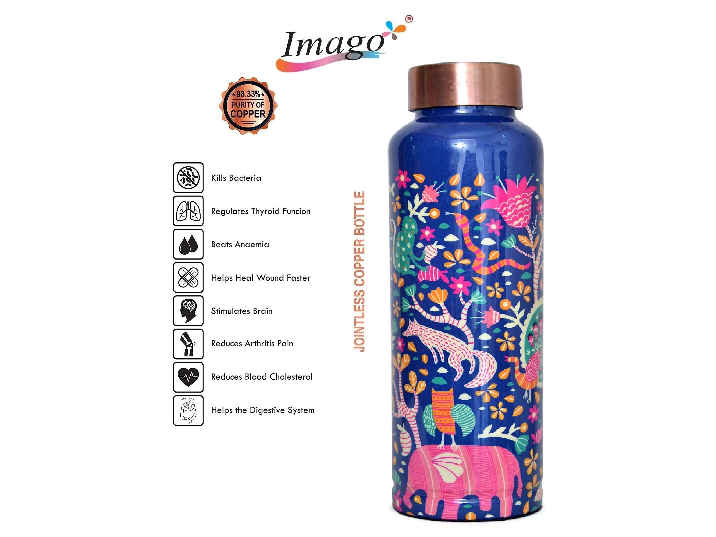 Imago Oreo animal Printed Copper Bottle 1L view 2