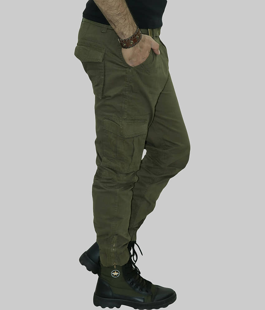 HYMEN LEGIONS Regular Flat Men's Cargos - Off White ( Pack of 1 ) view 2