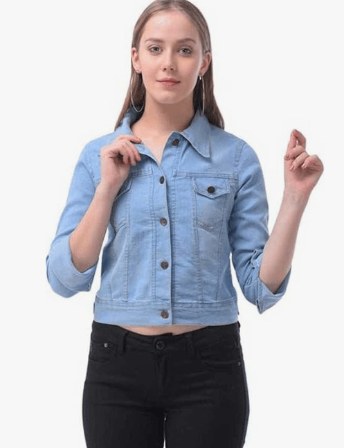 Saira Fashion Women's BLue casual Full Sleeve Denim Jackets
