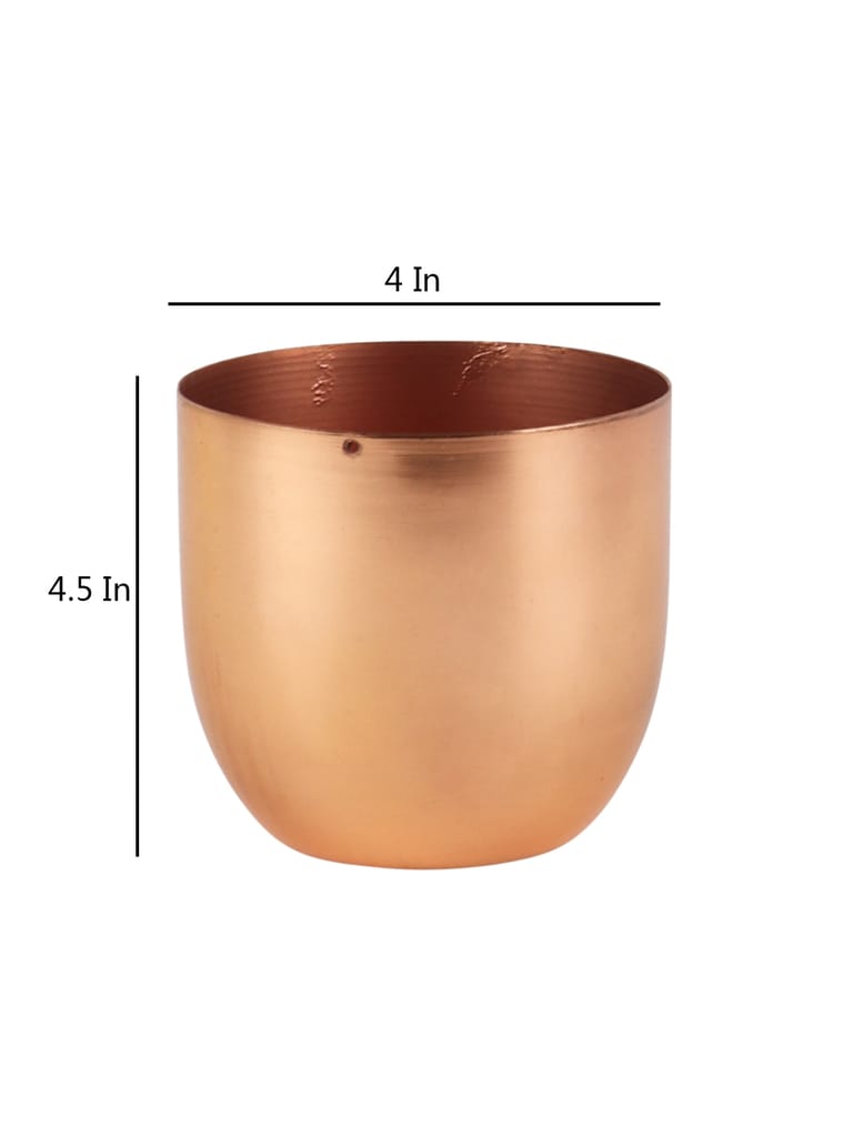 Copper Small Plating Planter Set of 2 view 2