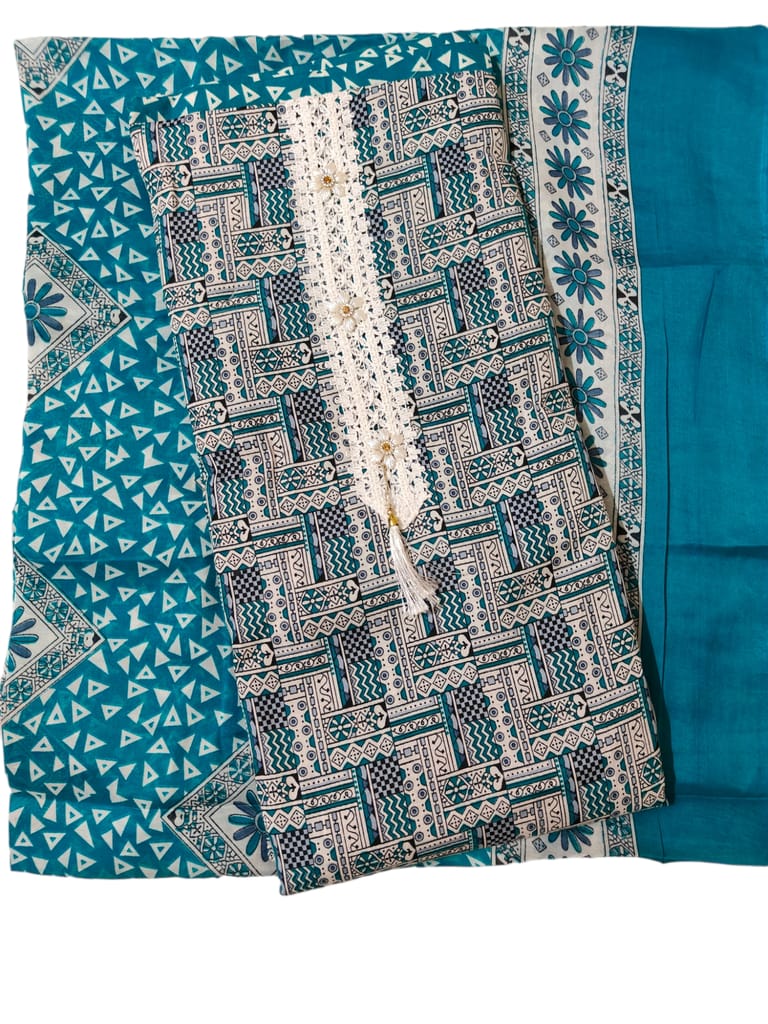 Women's Cotton Dress Material (Unstitched Salwar Suit) view 2