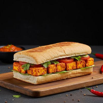 Peri Peri Paneer Sandwich