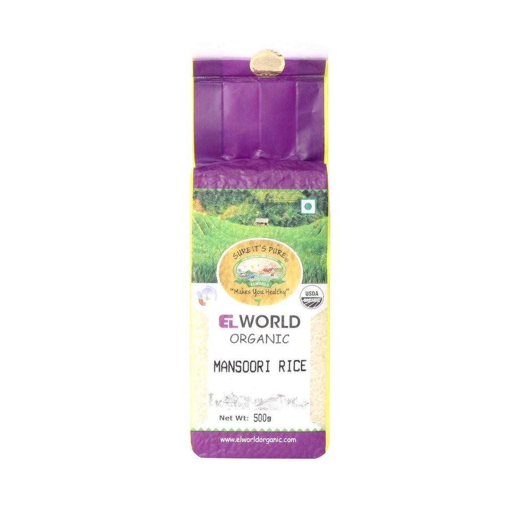 ELWORLD AGRO & ORGANIC FOOD PRODUCTS Masoori Rice (Non-Basmati) 500 Gram (Pack of 5) view 2
