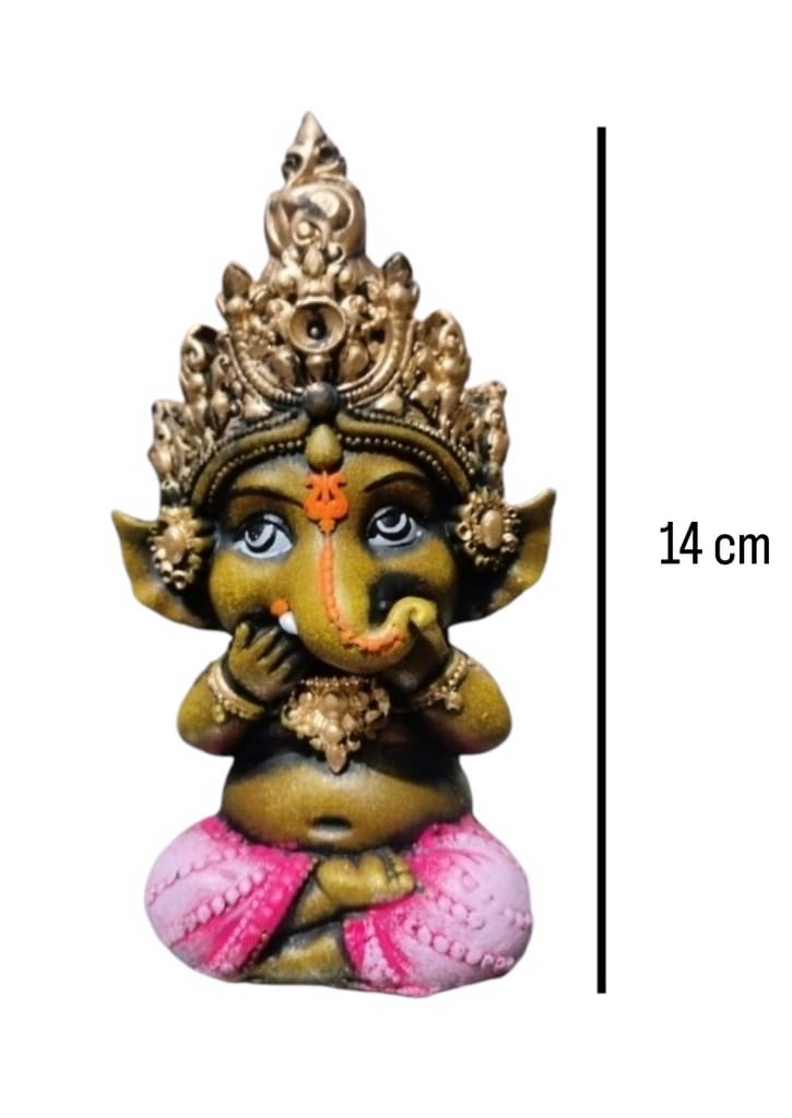 Beautiful Gandhi Ganesha Idol ,Set of 3 for Home Decor & Gifting Purpose view 2