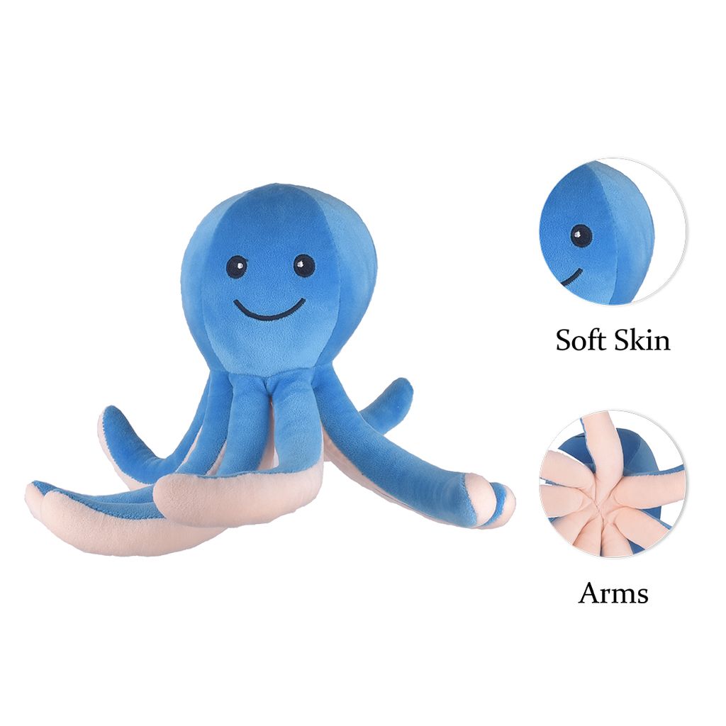 Octopus Soft Toys | Octopus Plush Toy (Grey) | Octopus Stuffed Animal | Stuffed Octopus Toy | Octopus Cuddly Toy | Kids Soft Toys | Children's Toys view 2