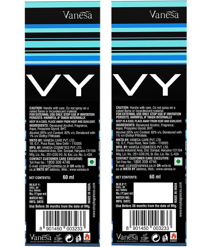 Envy Evoke Perfume Premium & Long Lasting Eau de Parfum For Men 60 ml Each (Pack of 2) view 2