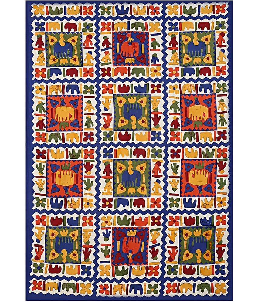 Uniqchoice Cotton Single Bedsheet ( Blue ) view 2