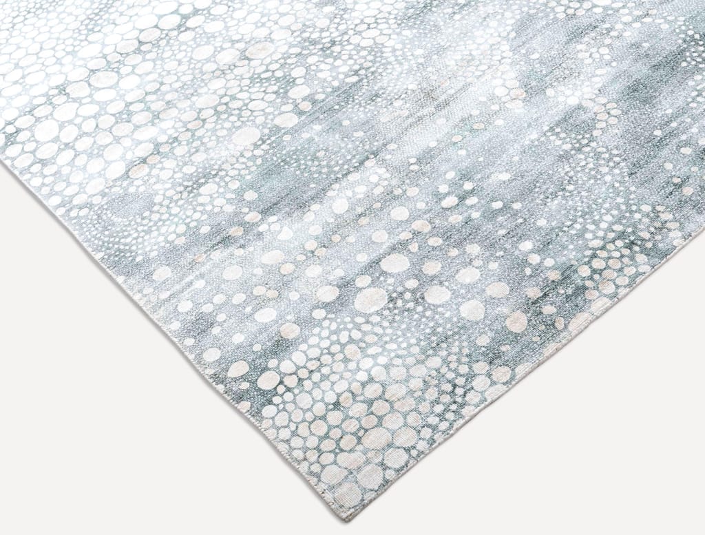 Neu Looms Colal Area Rug – Sophisticated Design with Mesmerizing Scattered Circle Pattern (Size 6x9 Feet, Blue) view 2